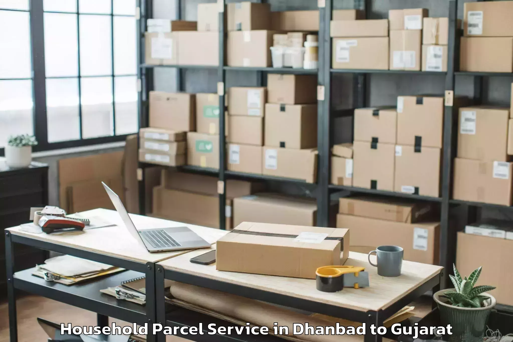 Trusted Dhanbad to Gls University Ahmedabad Household Parcel